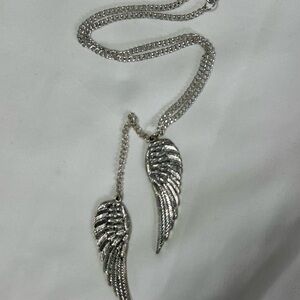 Silver Angel Wings Necklace